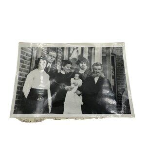 Vintage Black & White Family Photograph With Viola Nephi Mother May Jessie & Dad